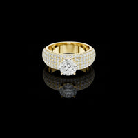 2.00 CT Premium Lab Grown Round Cut Diamond Ring For Sparkling Moment