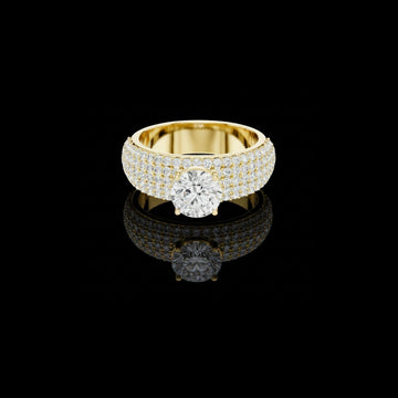 2.00 CT Premium Lab Grown Round Cut Diamond Ring For Sparkling Moment