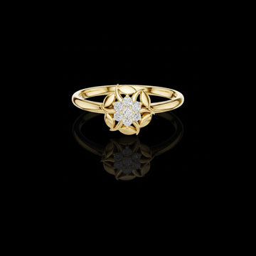 0.26 TCW Designer Lab Grown Round Cut Diamond Ring For Her Smile