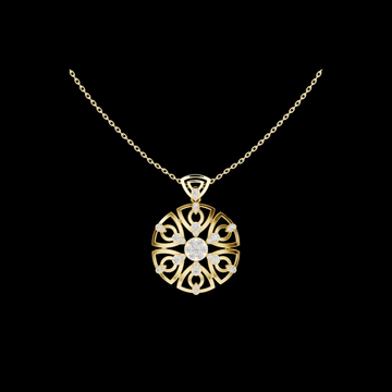 0.79 TCW Exclusive Lab Grown Diamond Floral Luxury Mandala Inspired Flower Pendant Elegant Fine Jewelry Gift By Ivevar