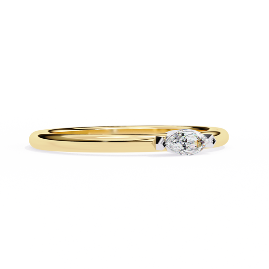 0.50 TCW Majesty Moissanite Diamond Solitaire Ring in Marquise Cut By Ivevar For Special Occasion