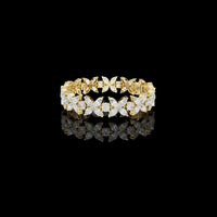 13.20 TCW Luxurious Lab Grown Bracelet Featuring Marquise Cut Diamond Floral Motifs By Ivevar