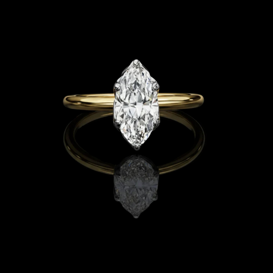 2.50 CT Top Quality Marquise Cut Moissanite Diamond Solitaire Ring For Special Occasion