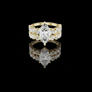 Royality Moissanite Marquise Cut Diamond Ring For Everlasting