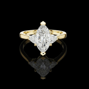 2.50 CT Delight Moissanite Marquise Cut Diamond Ring For Every Day