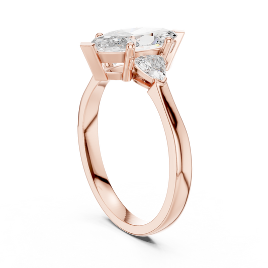 2.50 CT Delight Moissanite Marquise Cut Diamond Ring For Every Day
