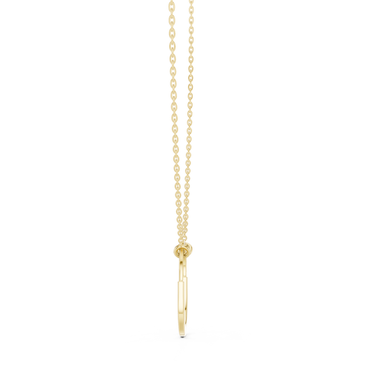 U Shape Hardware Pattern Statement Pendant - view 4