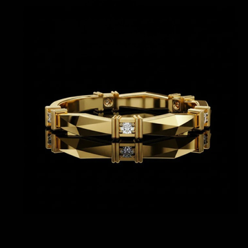 0.06 TCW Better Handmade Vintage Lab Grown Round Diamond Band For Soft Tomorrow