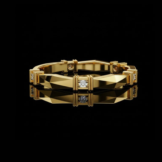 0.15 TCW Better Handmade Vintage Lab Grown Round Diamond Band For Soft Tomorrow