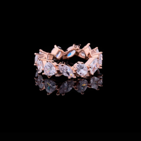 1.60 TCW Luxurious Eternity Ring featuring With Six Different Cuts Moissanite Diamonds For Perfect One