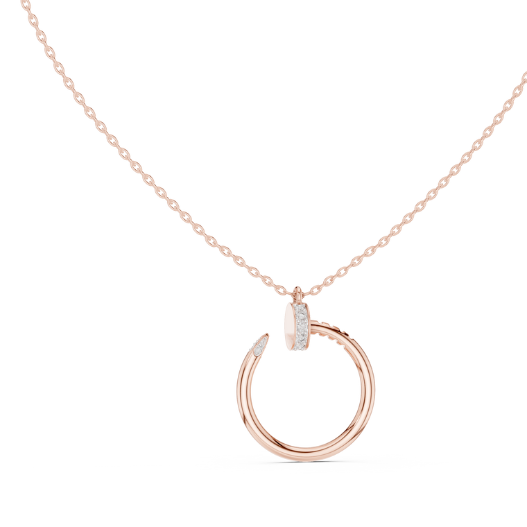 Spiral Hardware Pattern Statement Pendant - view 2