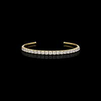2.31 TCW Dazzling Open Round Lab Grown Diamond Cuff Bracelet with Brilliant Cut Stones By Ivevar