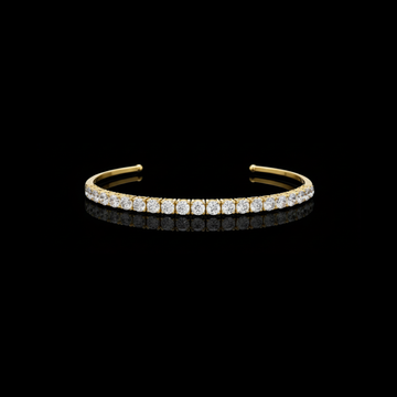 2.31 TCW Dazzling Open Round Lab Grown Diamond Cuff Bracelet with Brilliant Cut Stones By Ivevar
