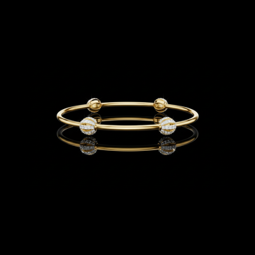 1.26 TCW Premium Luxury Moissanite Bracelet with Pave Diamond Studded Orb Accents