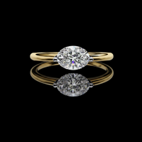 0.86 TCW Shiny Moissanite Diamond Elegant Oval Cut Solitaire Ring Classic Minimalist Wedding Ring for Her