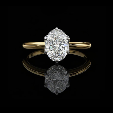 3.00 CT Classic Oval Cut Moissanite Diamond Minimalist Solitaire Ring Luxury Jewelry
