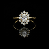 2.00CT Shimmering Oval Cut Moissanite Diamond Ring for Special Wedding Day
