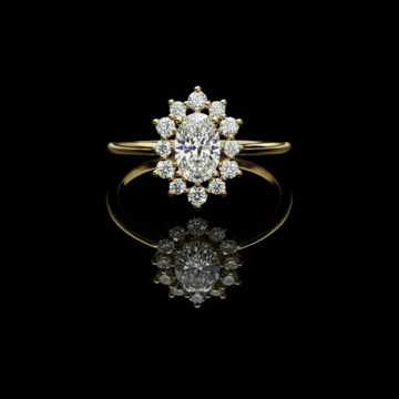 2.00CT Shimmering Oval Cut Moissanite Diamond Ring for Special Wedding Day