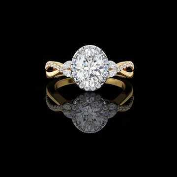 3.00 CT Delicate Oval Brilliant Cut Moissanite Diamond Engagement Ring For Women