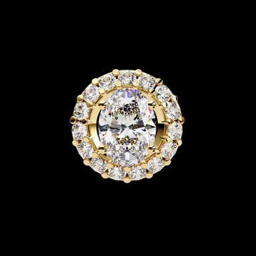 0.97 TCW Sleek & Trendy Oval Cut Moissanite Diamond Pendant for Special Occasion Gift