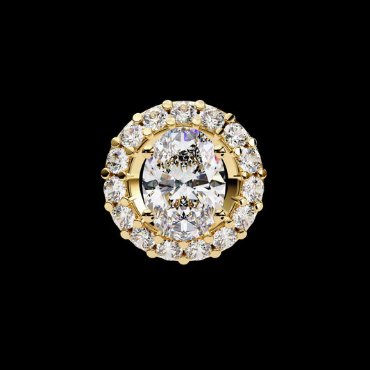 0.97 TCW Sleek & Trendy Oval Cut Lab Grown Diamond Pendant for Special Occasion Gift
