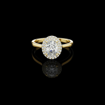 2.50 CT Charming Lab Grown Oval Cut Diamond Ring For Good Time