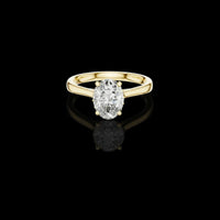 2.00 CT Stunning Moissanite Oval Cut Diamond Ring For Wedding Bride