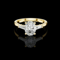 2.50 CT Classy Lab Grown Oval Cut Diamond Ring For Good Time