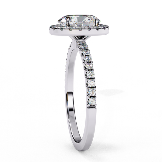1.09 CT Timeless Lab Grown Diamond Rings Women Luxury Collection For Wedding