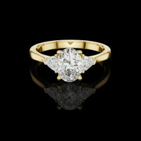 2.00 CT Glorious Moissanitre Oval Cut Diamond Ring For Romatic Day