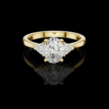 2.00 CT Glorious Moissanitre Oval Cut Diamond Ring For Romatic Day