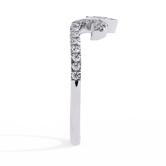 0.12 CT Affordable Vintage Pear Cut Ring Lab Grown Diamond Gold Ring By Ivevar For Soft Truth