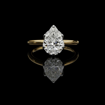 1.81 CT Elegant Pear Cut Moissanite Diamond Dainty Solitaire Engagement Ring by Ivevar Luxury