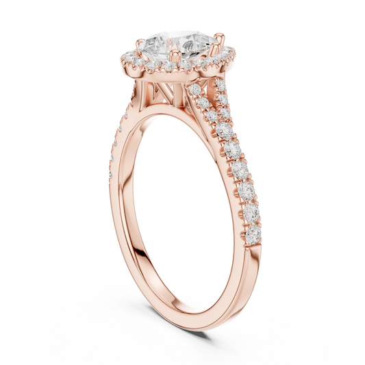 2.5 CT Inspiring Lab Grown Pear Cut Diamond Ring For Soft Day