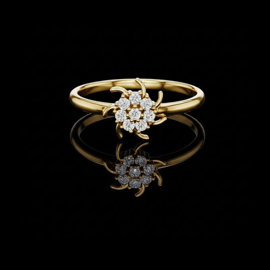 0.08 TCW Eternal Lab Grown Round Cut Diamond Ring For Dazzleline