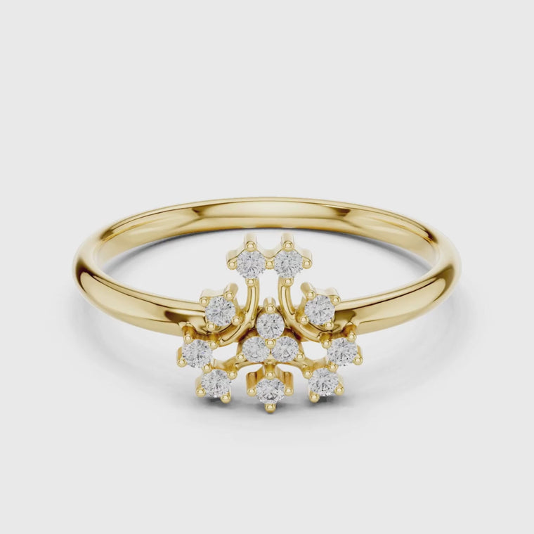 Floral Cluster Round Anniversary Ring video