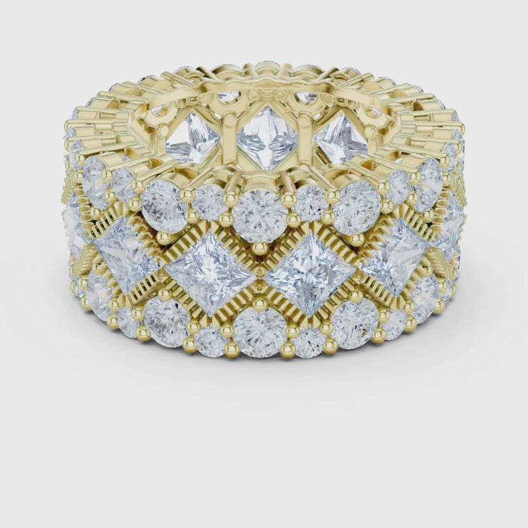 Round Wide Band Statement Ring video