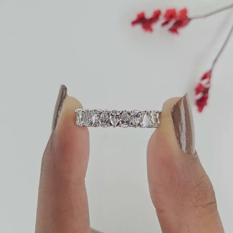 Pear Cut Full Eternity Band Ring video