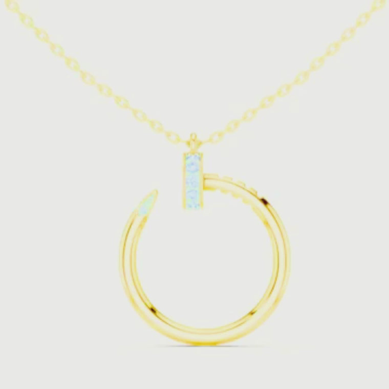 Spiral Hardware Pattern Statement Pendant video