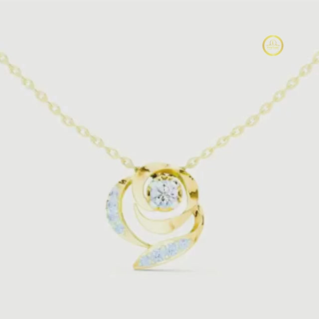 Abstract Swirl Petal Layering Pendant video