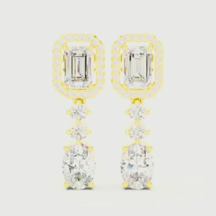 Art Deco Inspired Cascading Drop Earrings video
