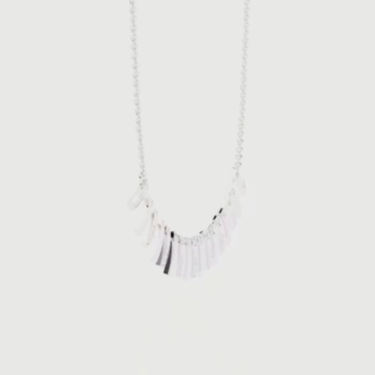 Geometric Fringe Statement Necklace video