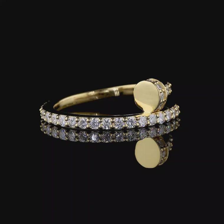 Open Wrap Pave Statement Ring video