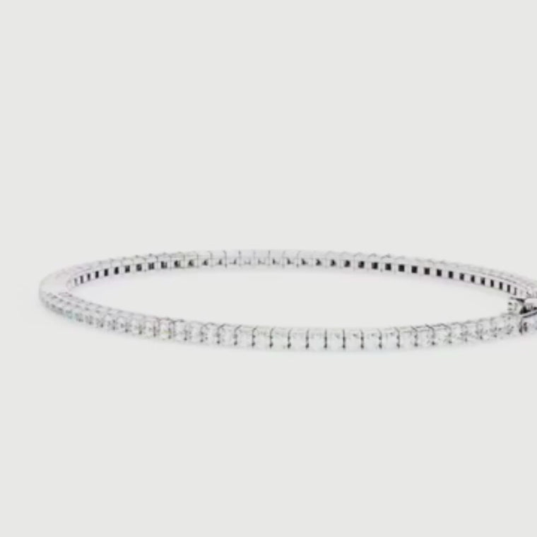 Emerald Cut Tennis Bracelet A Modern Masterpiece of Sparkle video