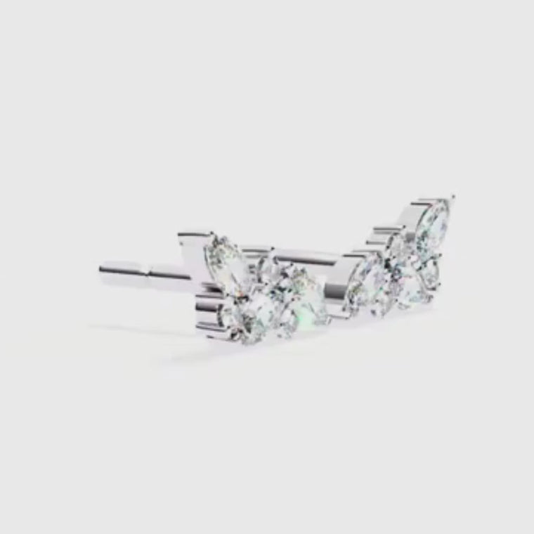Marquise Leaf Climber Earrings video