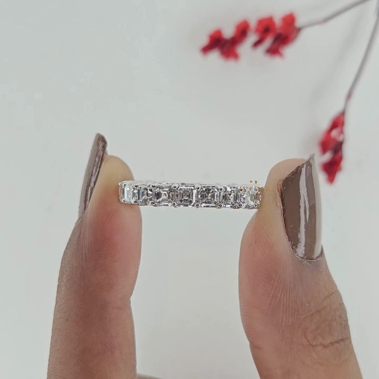Asscher Cut Wedding Band video