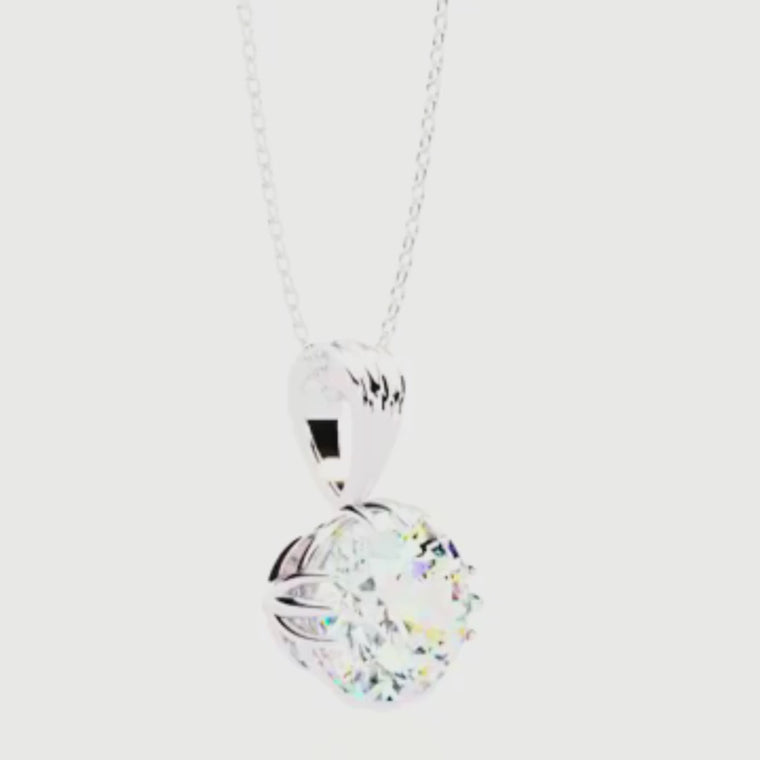 Circular Silhouette Charm Pendant Center Round video