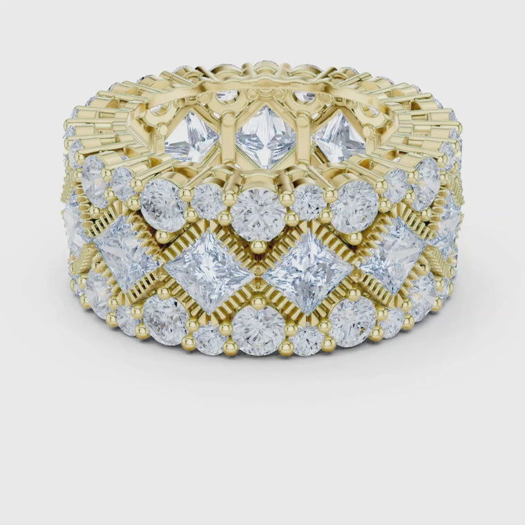 Round Wide Band Statement Ring video