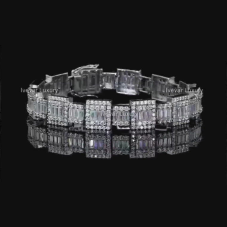 Emerald Cut Link Bracelet video