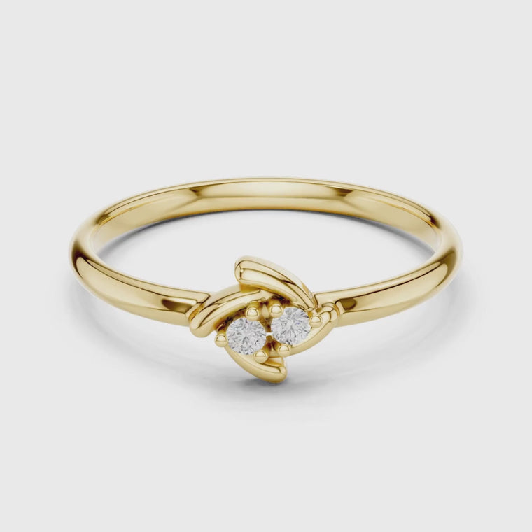 Minimalist Round Cut Cluster Promise Ring video